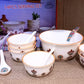 14pcs Double Glazed Melamine Serving Set