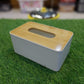 Tissue Box Wooden n Plastic
