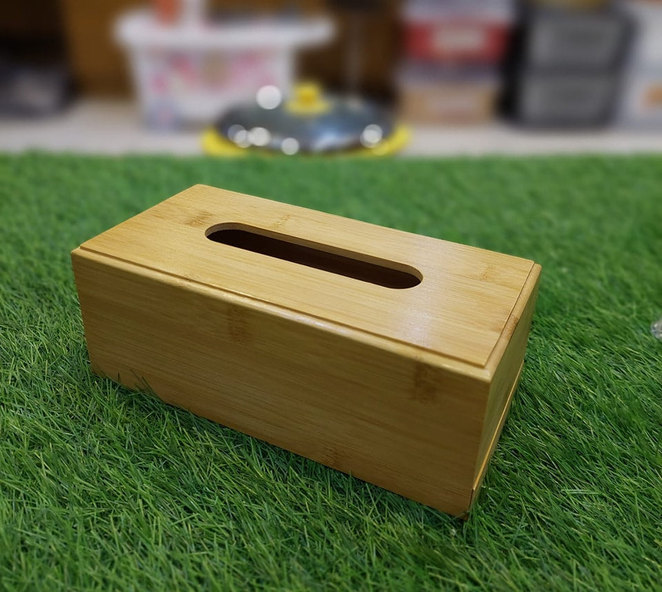 Tissue Box Wooden n Plastic