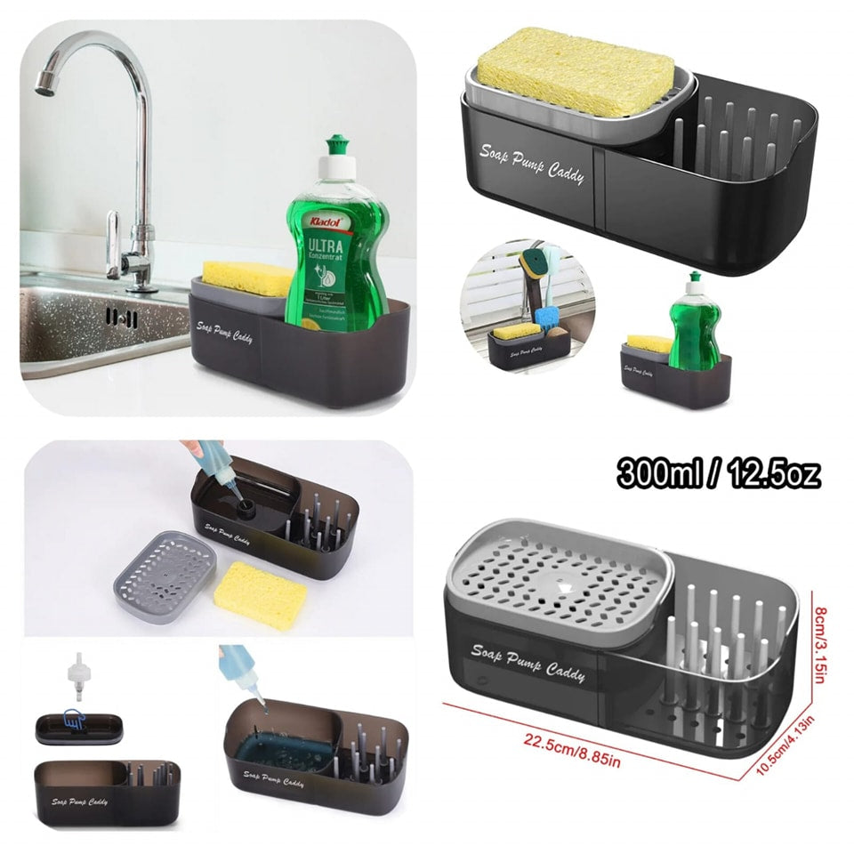 Sponge Liquid Dispenser & Sink Caddy