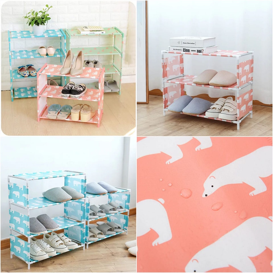 Shoe Rack Cc 5 Layer Printed Shoes Rack – HBStore