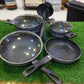 10Pcs Marble Coated Cooking Ware Set