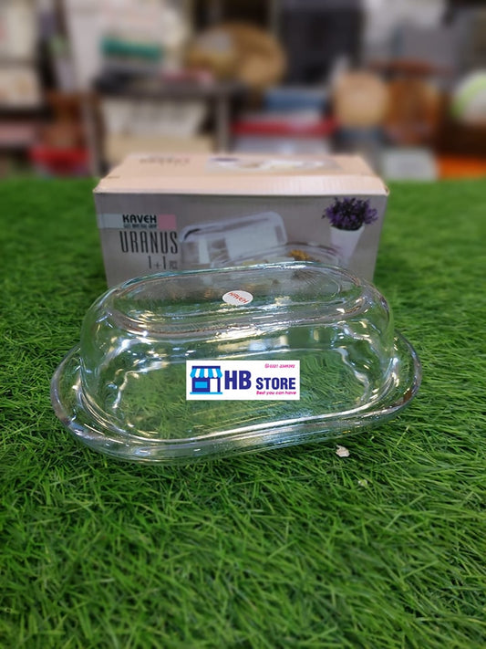 Glass Material Butter Dish