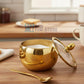 Luxury Golden Steel Sugar Pot