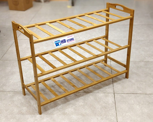 Wooden Shoe Rack Shoes Organizer 3tier/ 4tier