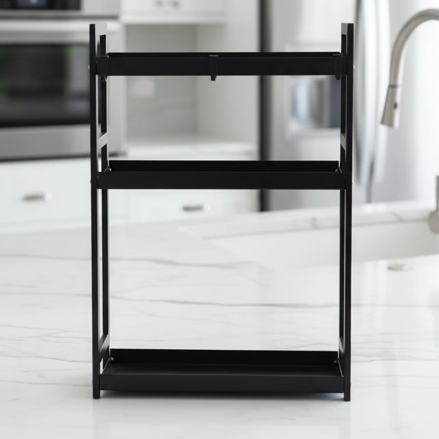 2-Tier & 3-Tier Metal Countertop Organizer Set