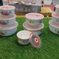 3pcs Ceramic Airtight Bowl Set