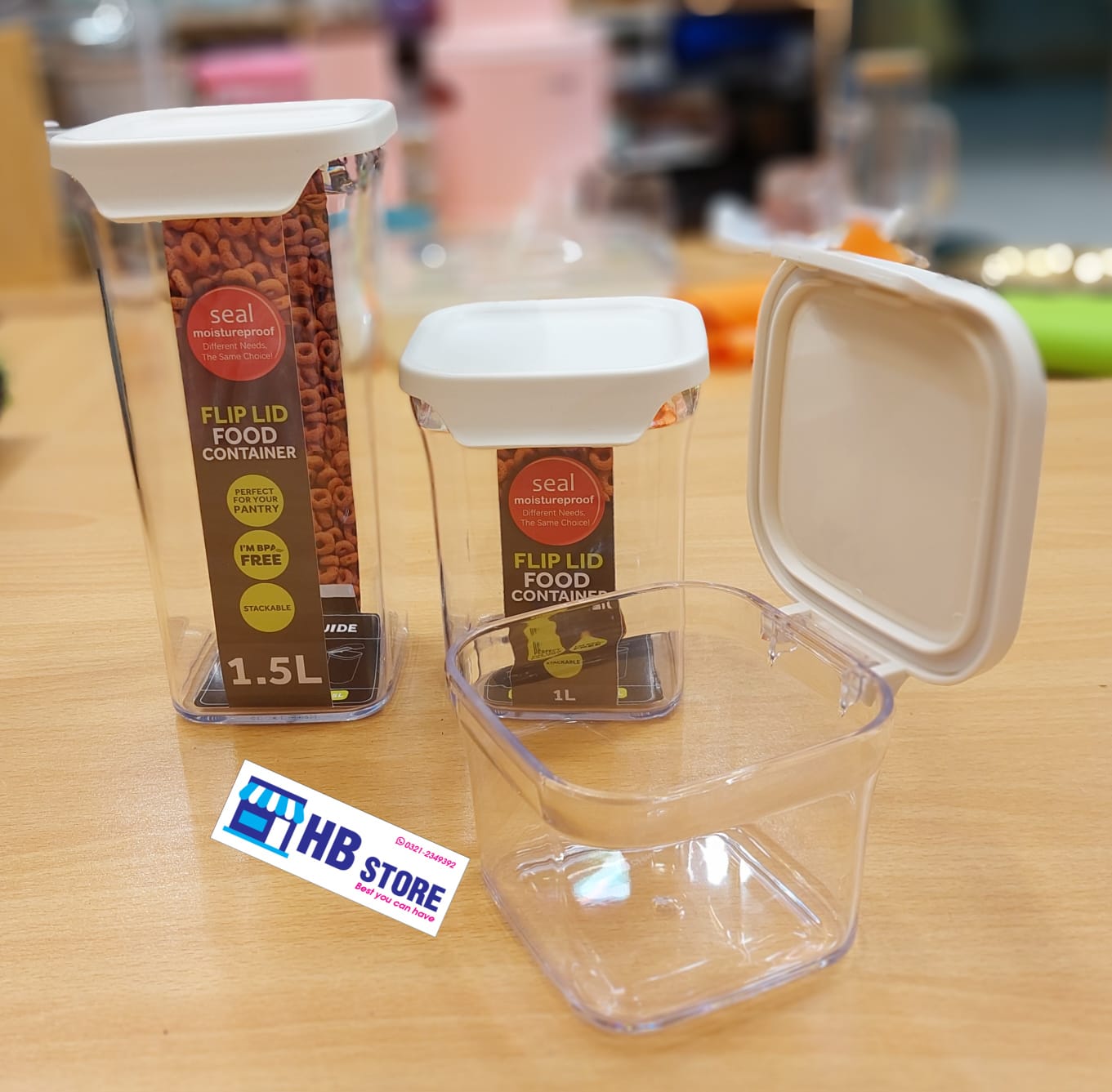 3PCS FLIP LID CONTAINER  SET