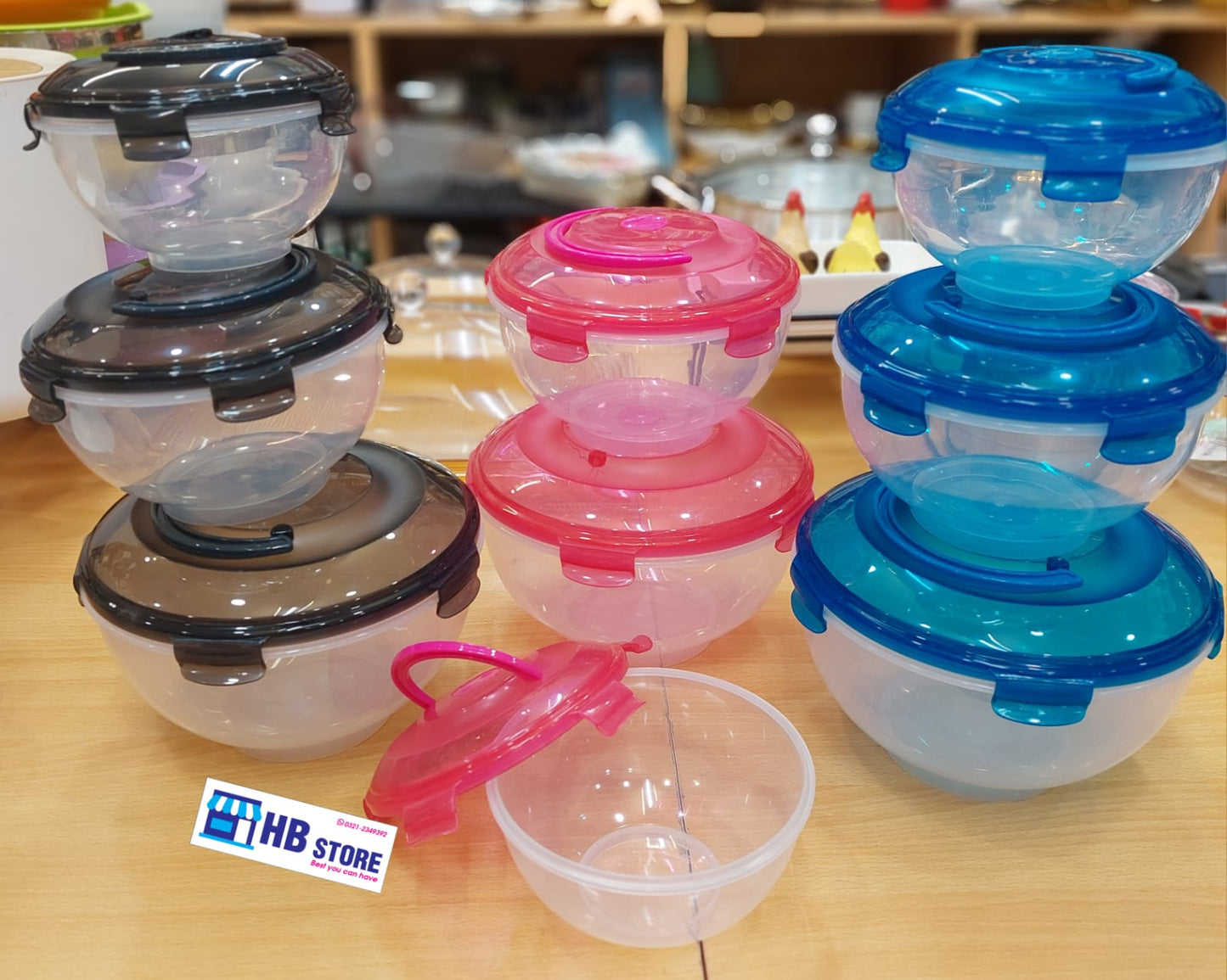 3pcs airtight food storage container