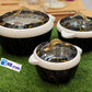 Black Marble Design Insulated Hot Pot Casserole Set (3 Pcs)