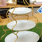 Elegant Tiered Ceramic Platter Stands