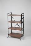 4-Tier Industrial Kitchen Utility Cart with Wheels