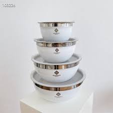 4pcs Premium Steel Bowl Set