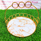 Golden Frame Basket Tray
