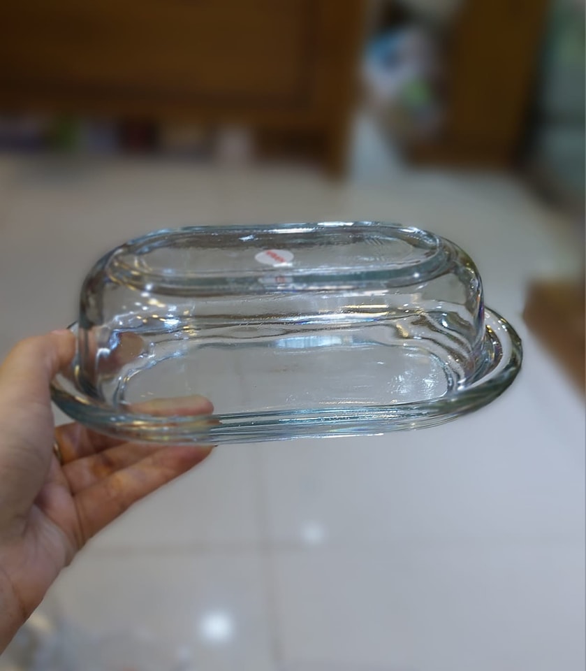 Glass Material Butter Dish