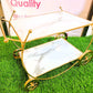 Golden Frame Serving Trolley