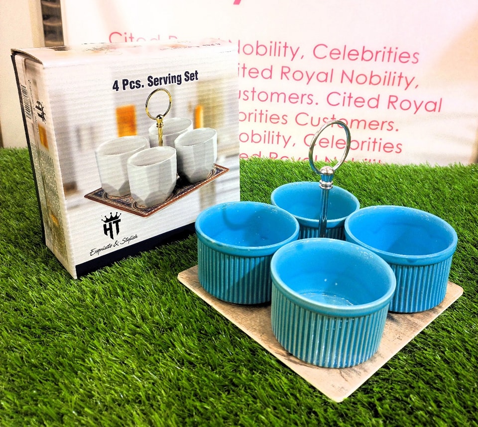 4Pcs Serving bowl With Tray