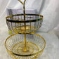 2 Layer Golden Round Basket