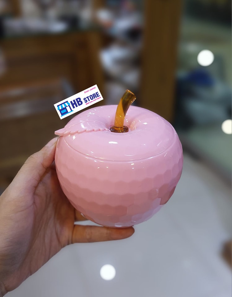 Acrylic Plastic Apple Shape Sugar Pot