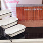 3 Step Ceramic Dish With Metal Stand