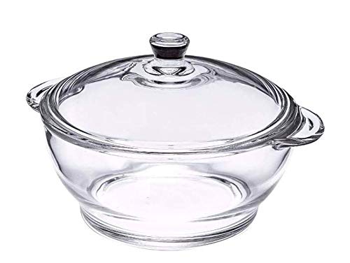 Glass Serving Bowl With Lid