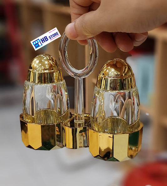 Fancy Acrylic Salt & Pepper Set