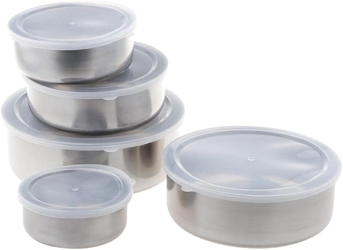 5Pcs Steel Bowl Lid