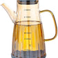 Glass Oil Bottle With Color Handle