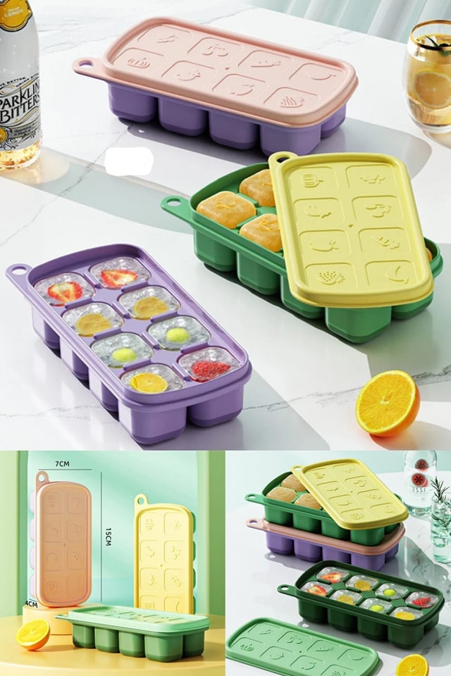 Silicon Ice Tray With Lid