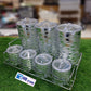 7Pcs Acrylic Material Spice Box With Stand