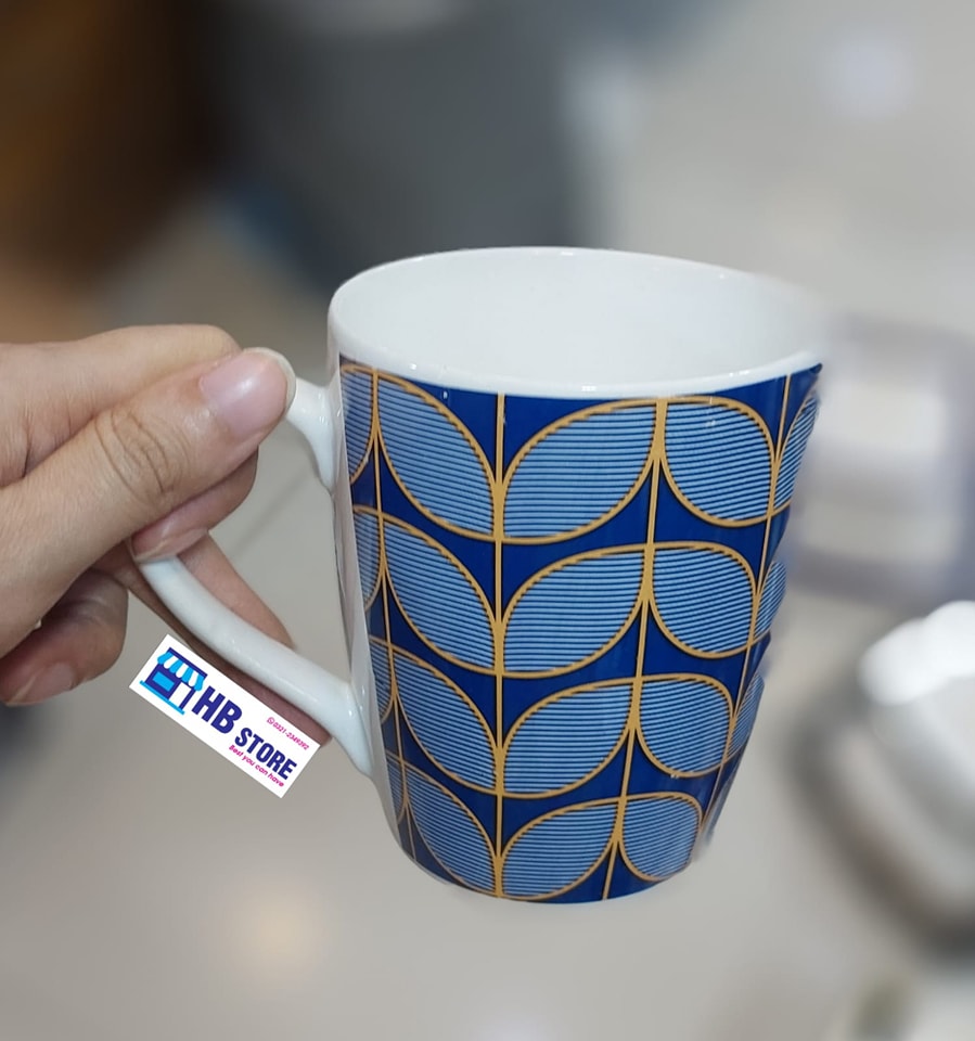 6Pcs Printed Ceramics Tea & Coffee Cup