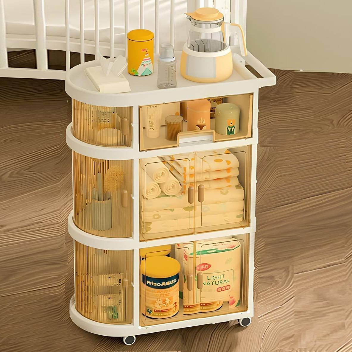 3 Tier Baby Care Multipurpose Storage Trolley