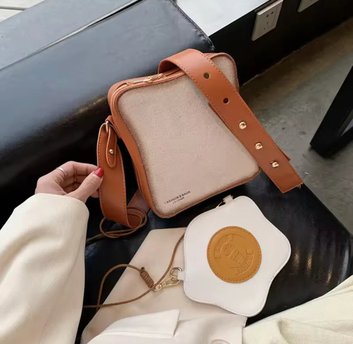 Crossbody Fried Toast Bread Bag