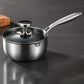 Hybrid Laser-Engraved Honeycomb Stainless Steel Sauce Pan