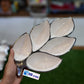 White & Gold Ceramic Snack Serving Dish | Platter