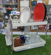 Stainless Steel Metal Material White Dish Drainer Kitchendecor Rack