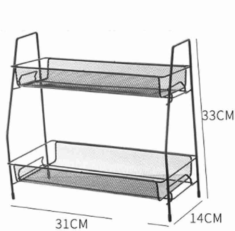 2 LAYER METAL RACK