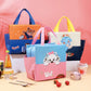 Cute Kids Insulated Lunch Bag – Cartoon, Bear & Elephant Prints