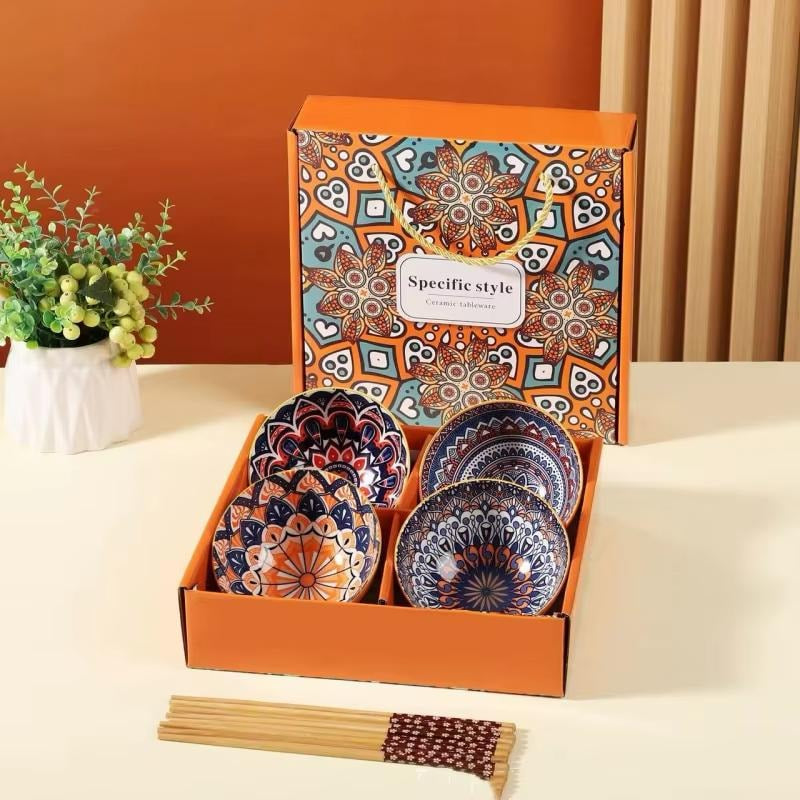 Designing Ceramic Material Bowl Set