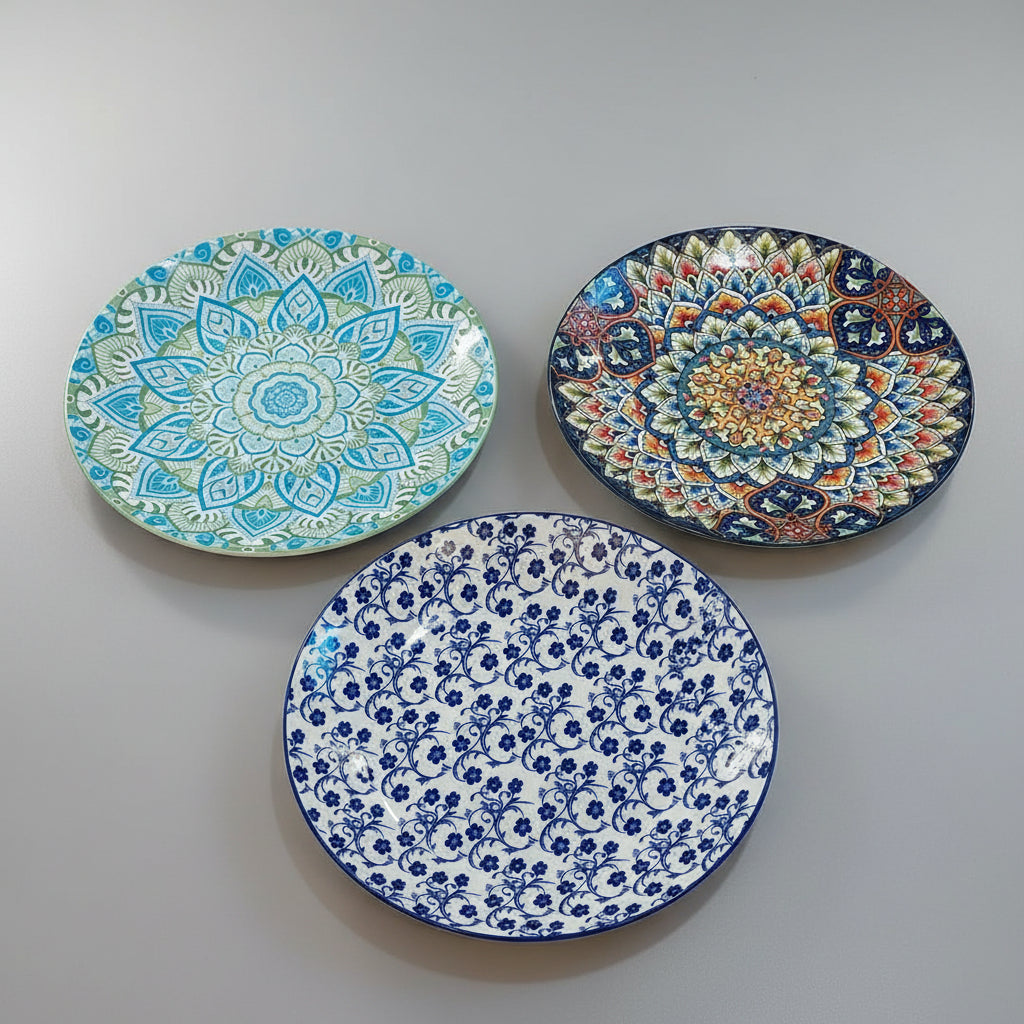 Bohemian Mandala Ceramic Side Plate (10 inches)