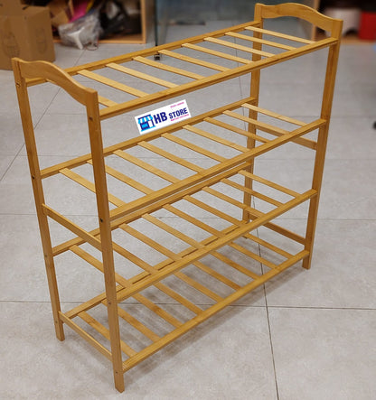 Wooden Shoe Rack Shoes Organizer 3tier/ 4tier