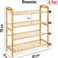 Wooden Shoe Rack Shoes Organizer 3tier/ 4tier