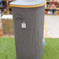 Modern Bamboo-Rimmed Collapsible Laundry basket