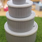 4 Pcs Nesting Plastic Storage Containers Set