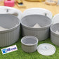 4 Pcs Nesting Plastic Storage Containers Set