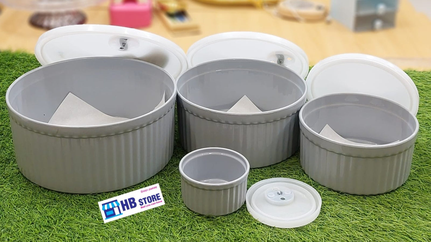 4 Pcs Nesting Plastic Storage Containers Set