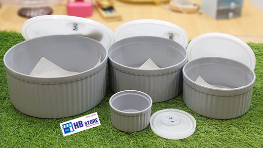 4 Pcs Nesting Plastic Storage Containers Set