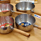 4-Piece Japanese-Style Hammered Stainless Steel Saucepan Set