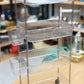 Limon 3/4-Layer Rolling Organizer Cart – Transparent Acrylic Shelves