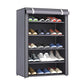 Shoes Rack with Zip Cover - 5 Layer